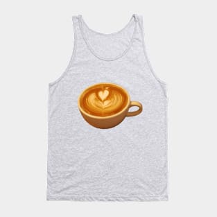 Latte Art Coffee Love Tank Top